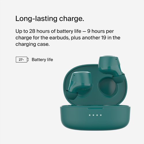 Belkin SoundForm Bolt True Wireless Earbuds - Teal - Red Rhino