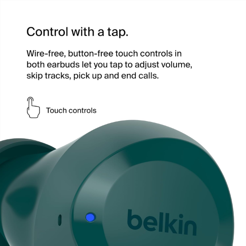 Belkin SoundForm Bolt True Wireless Earbuds - Teal - Red Rhino