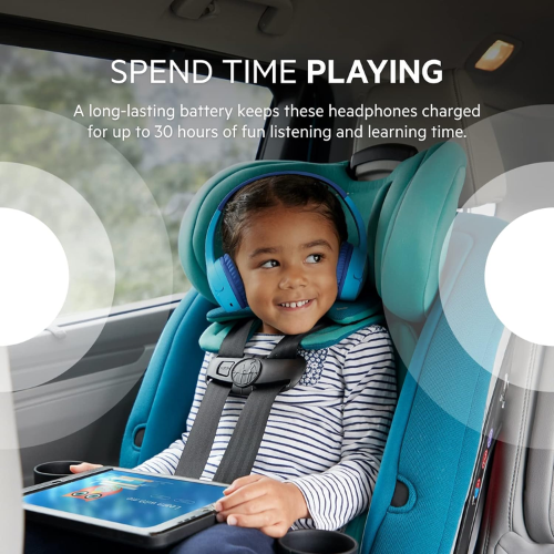 Belkin SoundForm Mini Wireless Headphones - Blue - Red Rhino