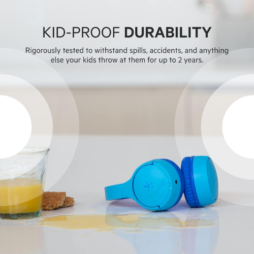 Belkin SoundForm Mini Wireless Headphones - Blue - Red Rhino