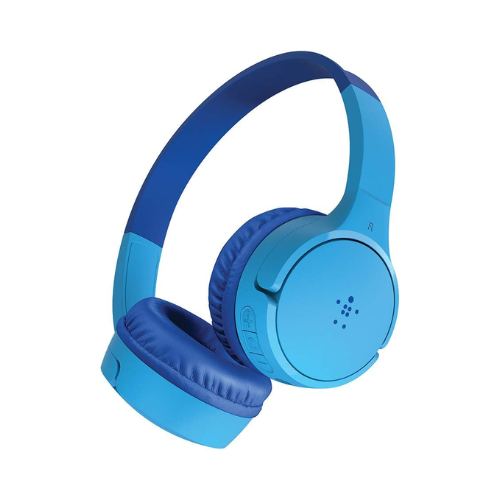Belkin SoundForm Mini Wireless Headphones - Blue - Red Rhino