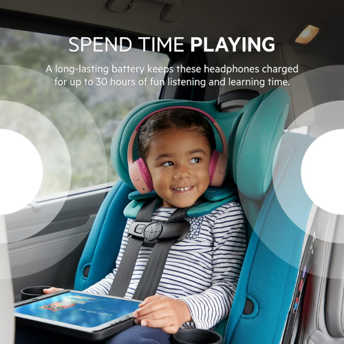 Belkin SoundForm Mini Wireless Headphones - Pink - Red Rhino