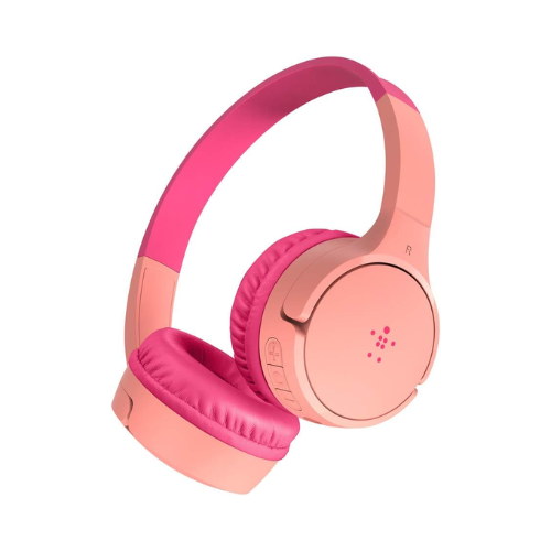 Belkin SoundForm Mini Wireless Headphones - Pink - Red Rhino