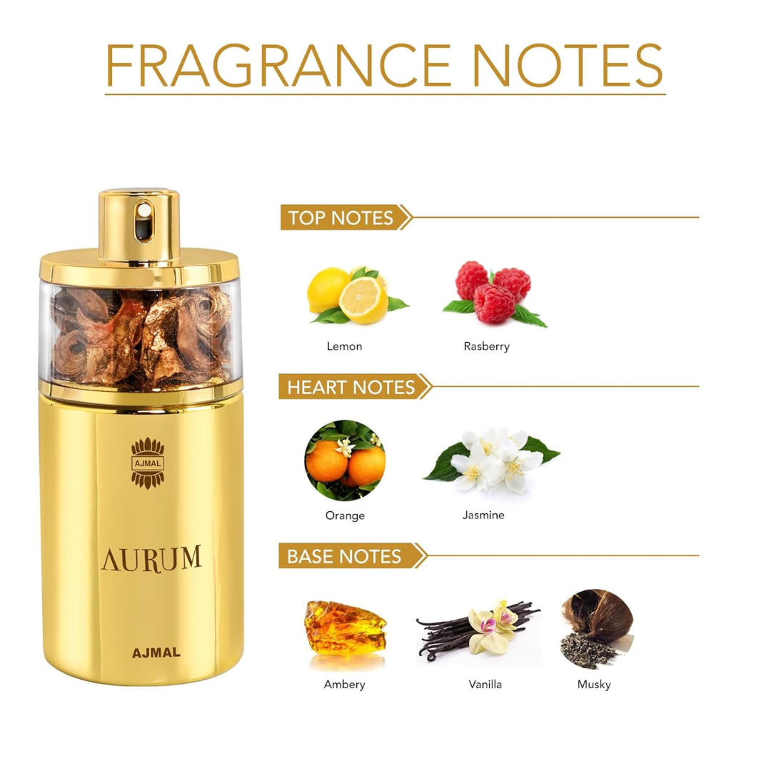 Ajmal Aurum Eau De Parfum 75Ml - Red Rhino