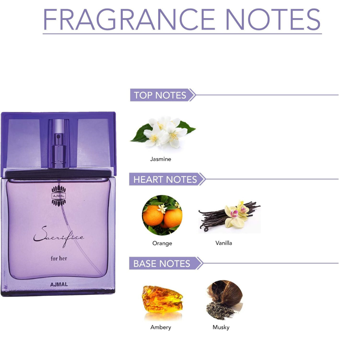 Ajmal Sacrifice For Her Eau De Parfum 50Ml - Red Rhino