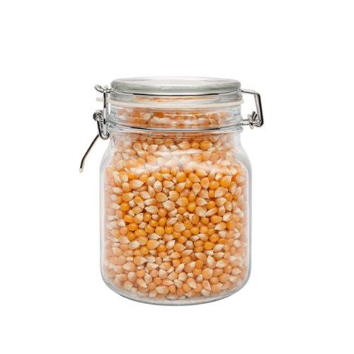 Bon Appetit Glass Jar with Air Tight Clamp Lid 4L - Red Rhino