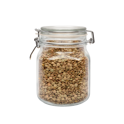 Bon Appetit Glass Jar with Air Tight Clamp Lid 4L - Red Rhino