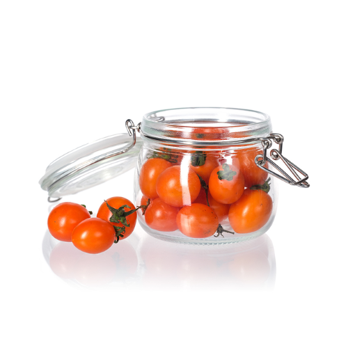 Bon Appetit Glass Jar with Air Tight Clamp Lid 4L - Red Rhino
