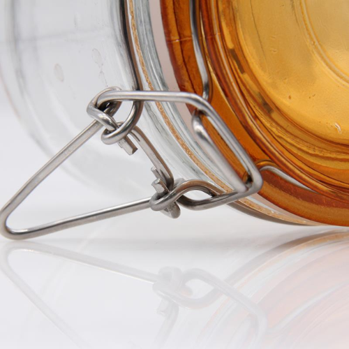 Bon Appetit Glass Jar with Air Tight Clamp Lid 4L - Red Rhino
