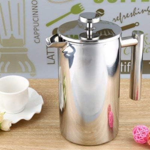 Bon Appetit 700mL Stainless Steel French Press Coffee & Tea Maker - Red Rhino