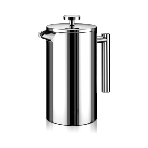 Bon Appetit 700mL Stainless Steel French Press Coffee & Tea Maker - Red Rhino