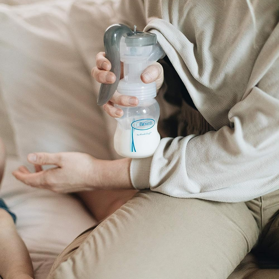 Dr. Brown's Manual Breast Pump with Soft shape Silicone Shield-BF102 - Red Rhino