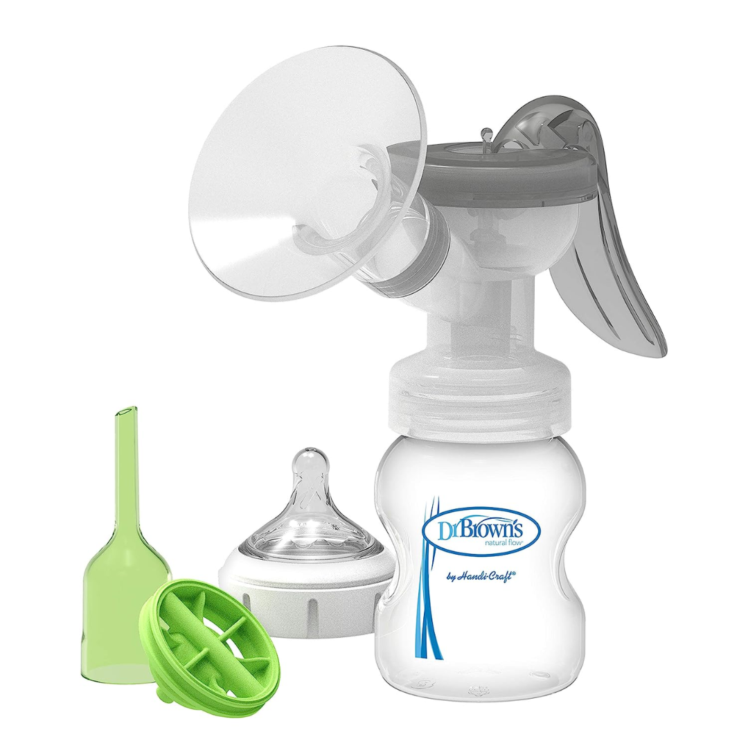 Dr. Brown's Manual Breast Pump with Soft shape Silicone Shield-BF102 - Red Rhino