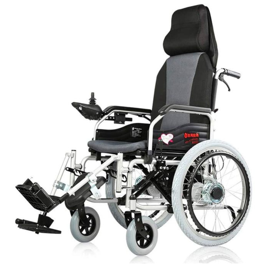 Mobi-Aid Electric Reclining Wheelchair - Red Rhino