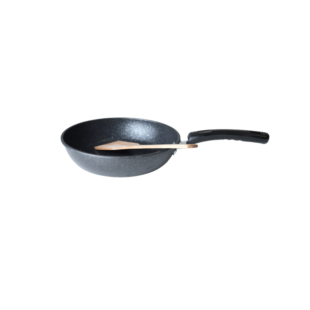 Bon Appetit 3pc Black Cookware Set Granite Finish HM-BA196 - Red Rhino