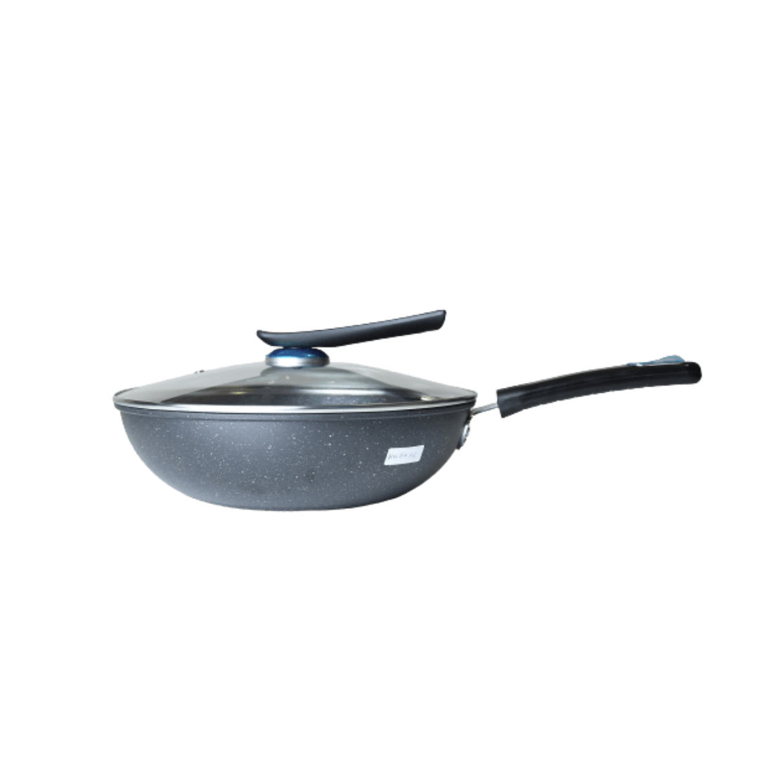 Bon Appetit 3pc Black Cookware Set Granite Finish HM-BA196 - Red Rhino