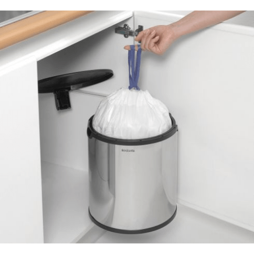 Brabantia Built-in Bin - Brilliant Steel -15L - Red Rhino
