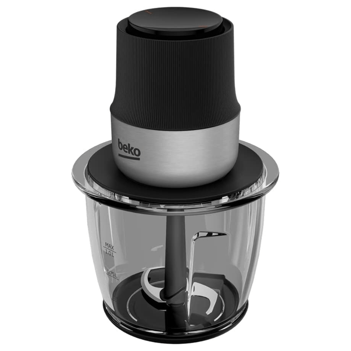Beko Food Chopper, 400 W Motor, 1000 ml Glass Bowl - Red Rhino