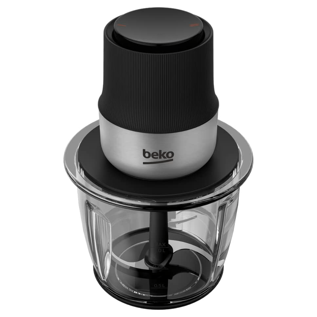 Beko Food Chopper, 400 W Motor, 1000 ml Glass Bowl - Red Rhino