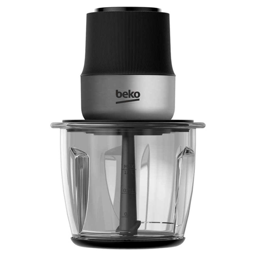 Beko Food Chopper, 400 W Motor, 1000 ml Glass Bowl - Red Rhino