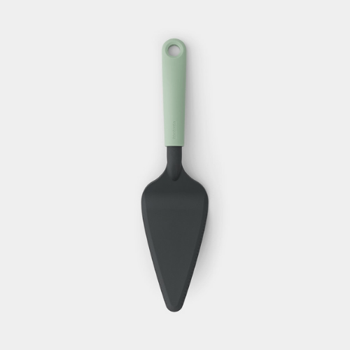 Brabantia Tasty+ Jade Green cake server with cutting edge