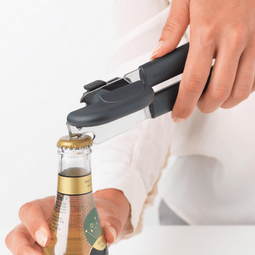 Can Opener Plus Bottle Opener - Dark Grey Tasty+ - Red Rhino
