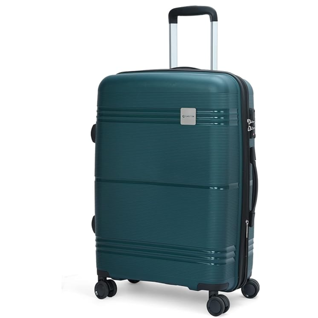 Carlton Focus Plus green suitcase, alternate view