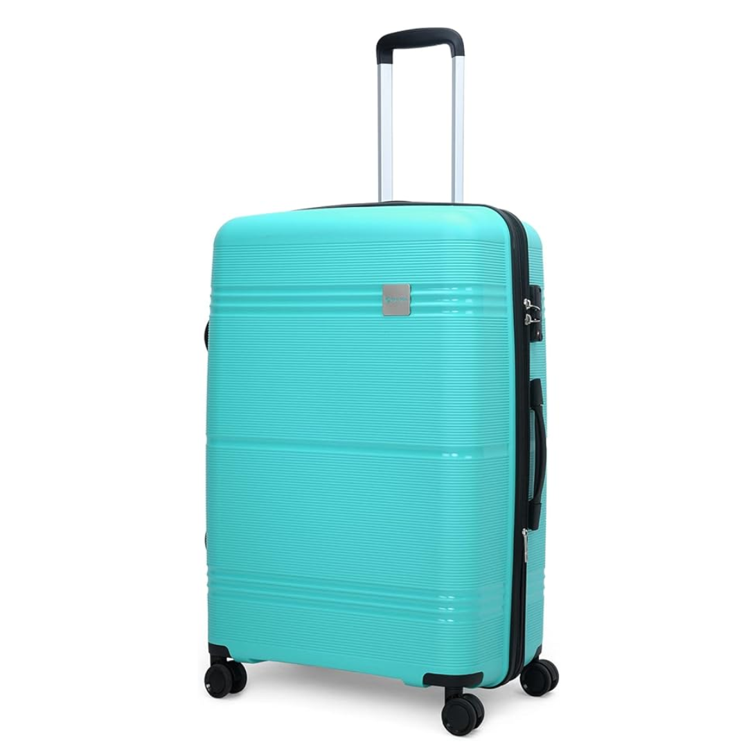 Carlton Focus Plus turquoise suitcase, alternate view