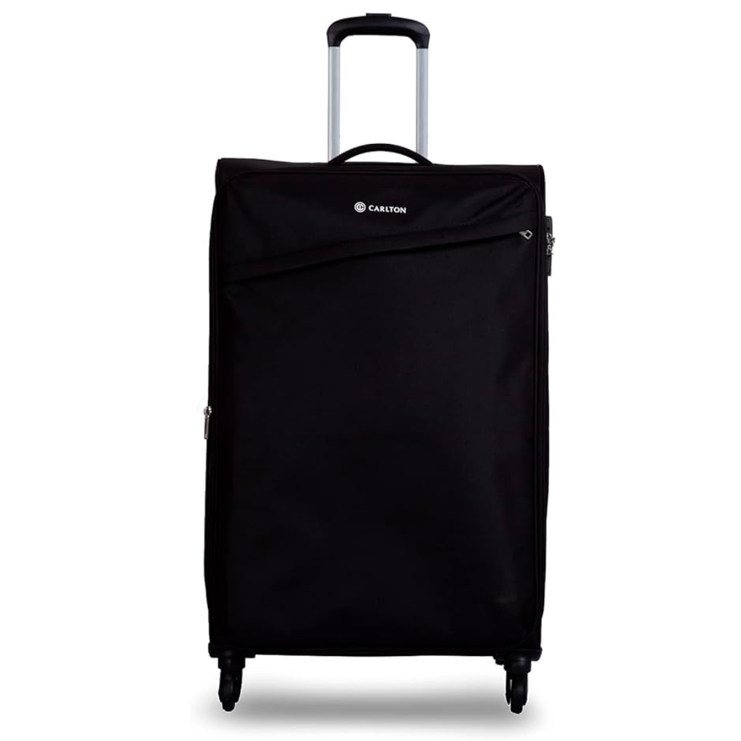 Carlton Lords black four-wheel suitcase, alternate view