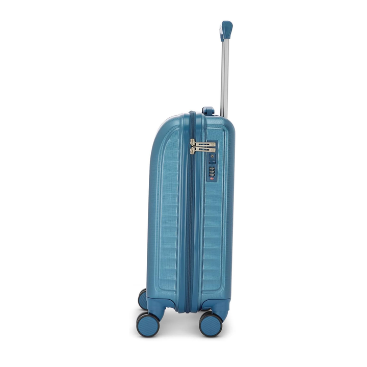 Carlton Oslo green suitcase, side view