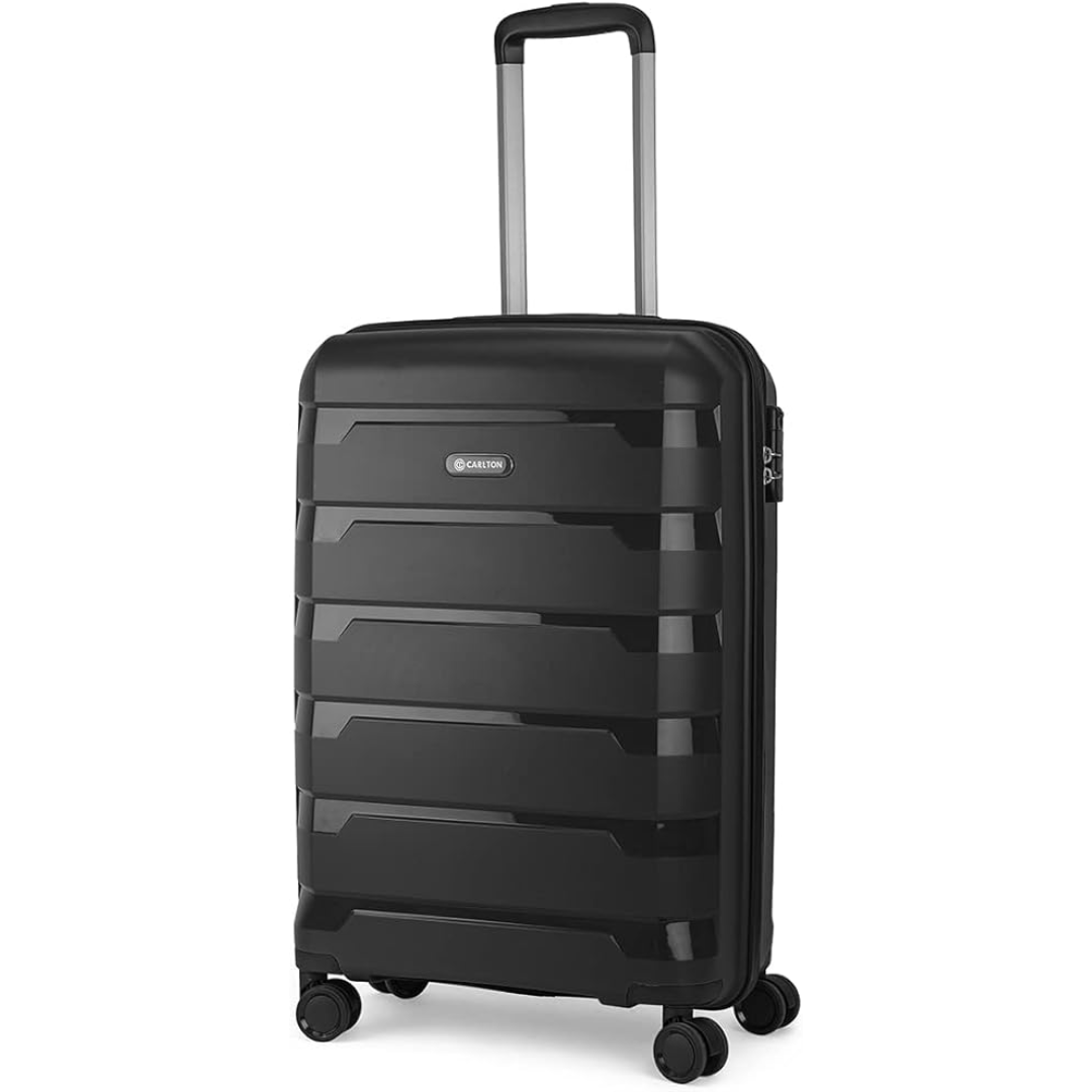 Carlton Porto Plus black suitcase, alternate view