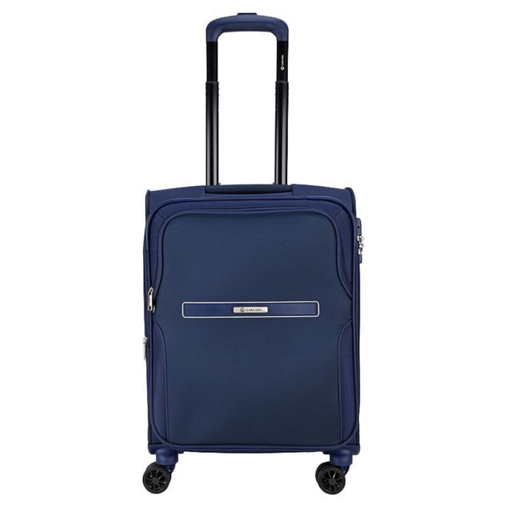 Carlton Turboliteplus blue eight-wheel suitcase, front view