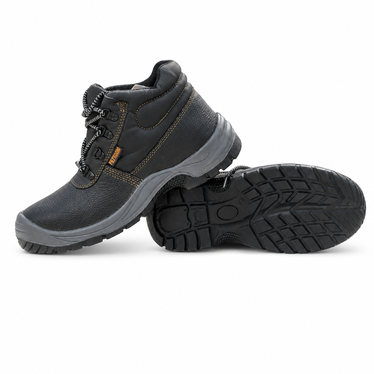 Feetguard Genuine Leather Steel Toe Safety Boot with Steel Midsole – Black