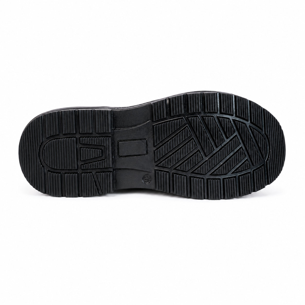Safeshoe Genuine Leather Steel Toe Safety Shoe with Steel Midsole & Rubber Sole – Black
