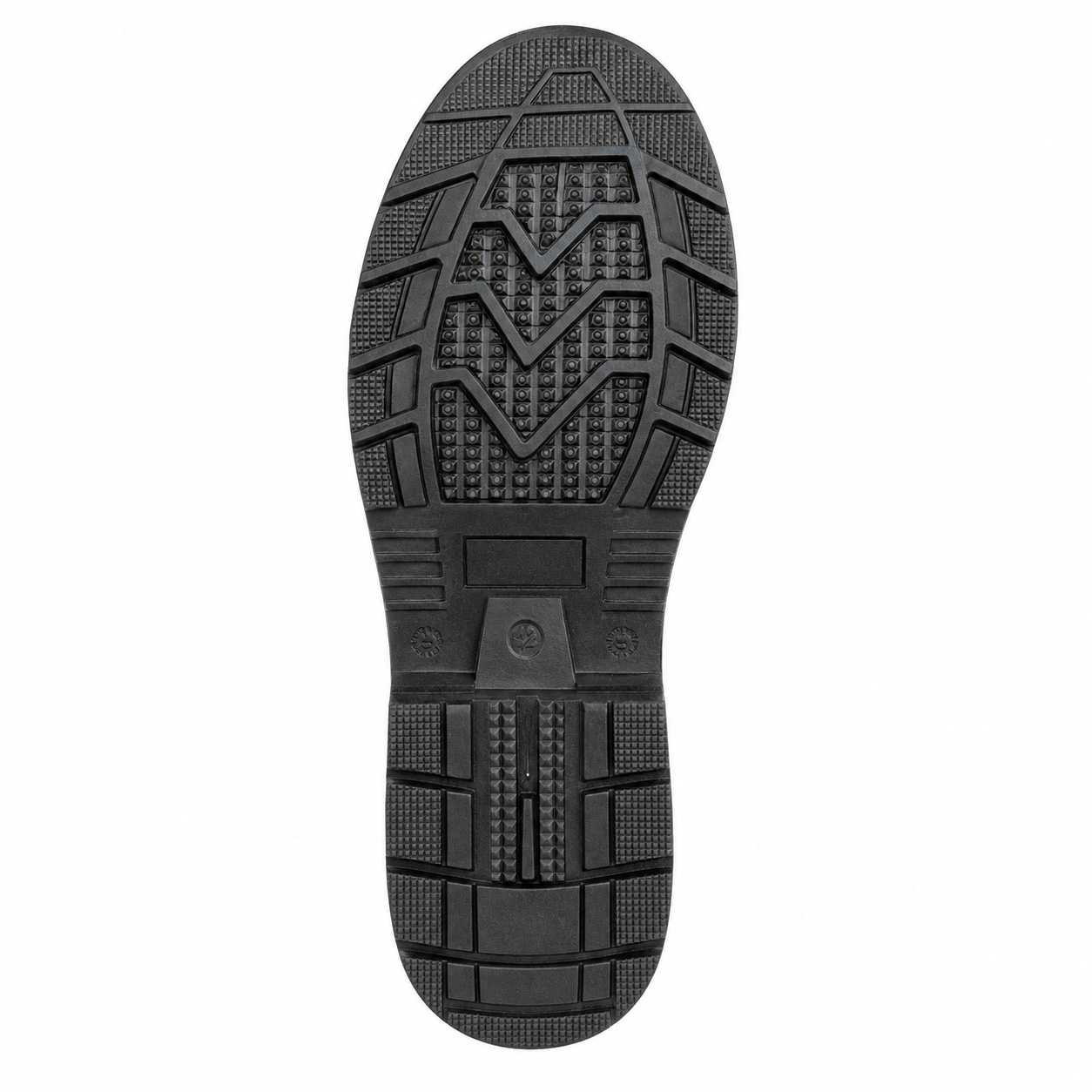 Eversafe High-Ankle Genuine Leather Steel Toe Safety Boot with Steel Midsole & Rubber Sole – Black
