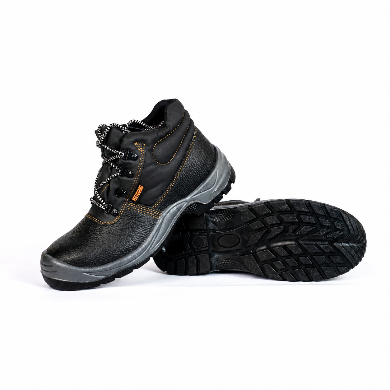 Feetguard Genuine Leather Steel Toe Safety Boot with Steel Midsole – Black