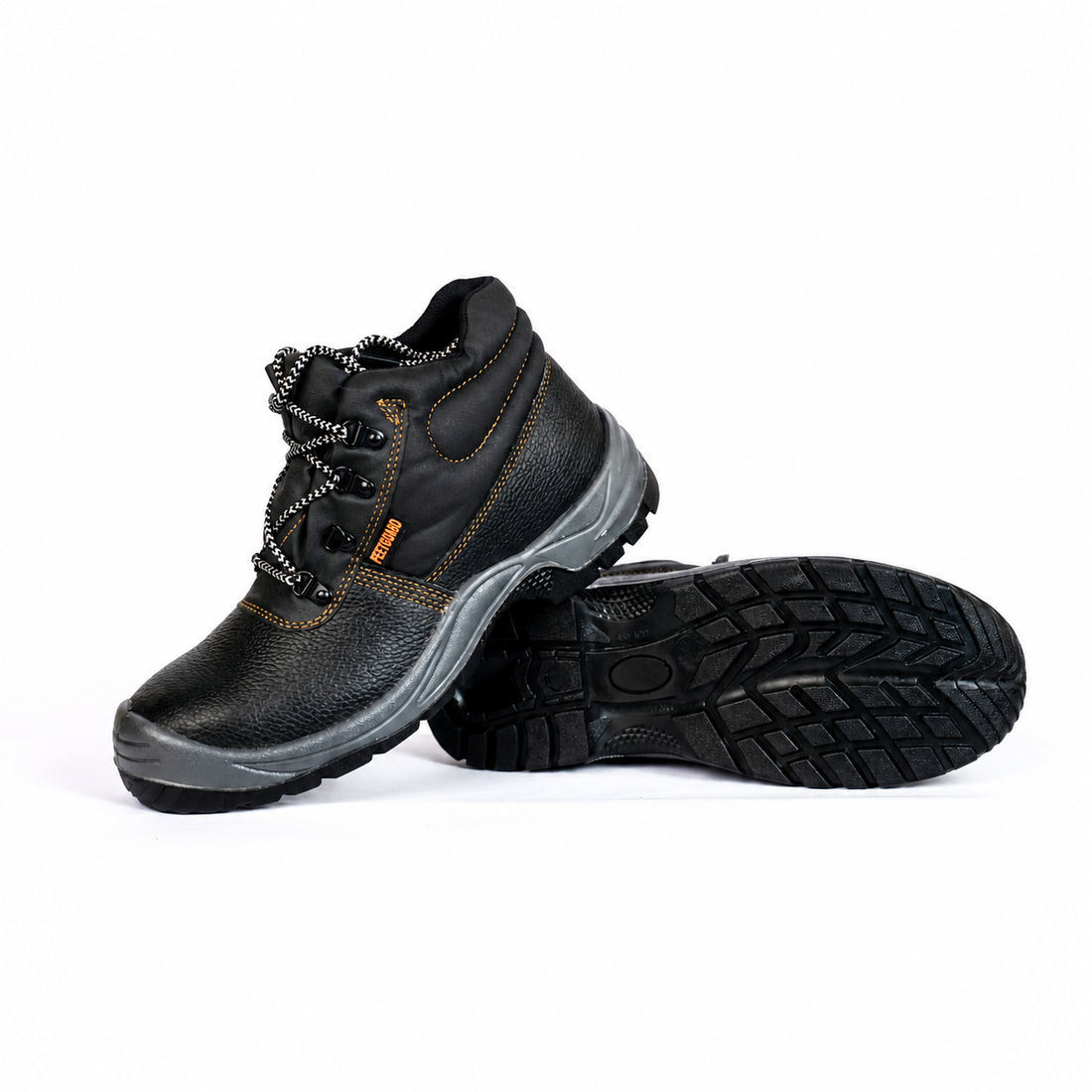 Feetguard Genuine Leather Steel Toe Safety Boot with Steel Midsole – Black