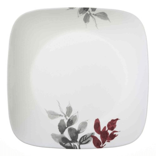 Corelle Kyoto Leaves Square Dinner Plate - Set Of 6 - 26.7cm - Red Rhino