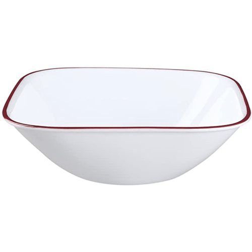 Corelle Kyoto Leaves Square Bowl 650ml 22oz - Set Of 6 - Red Rhino