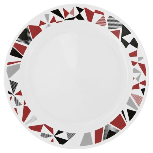 Corelle Mosaic Red Dinner Plate - Set Of 6 - 26cm - Red Rhino
