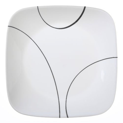 Corelle Simple Lines square Luncheon Plate - Set Of 6 - 22.9cm - Red Rhino