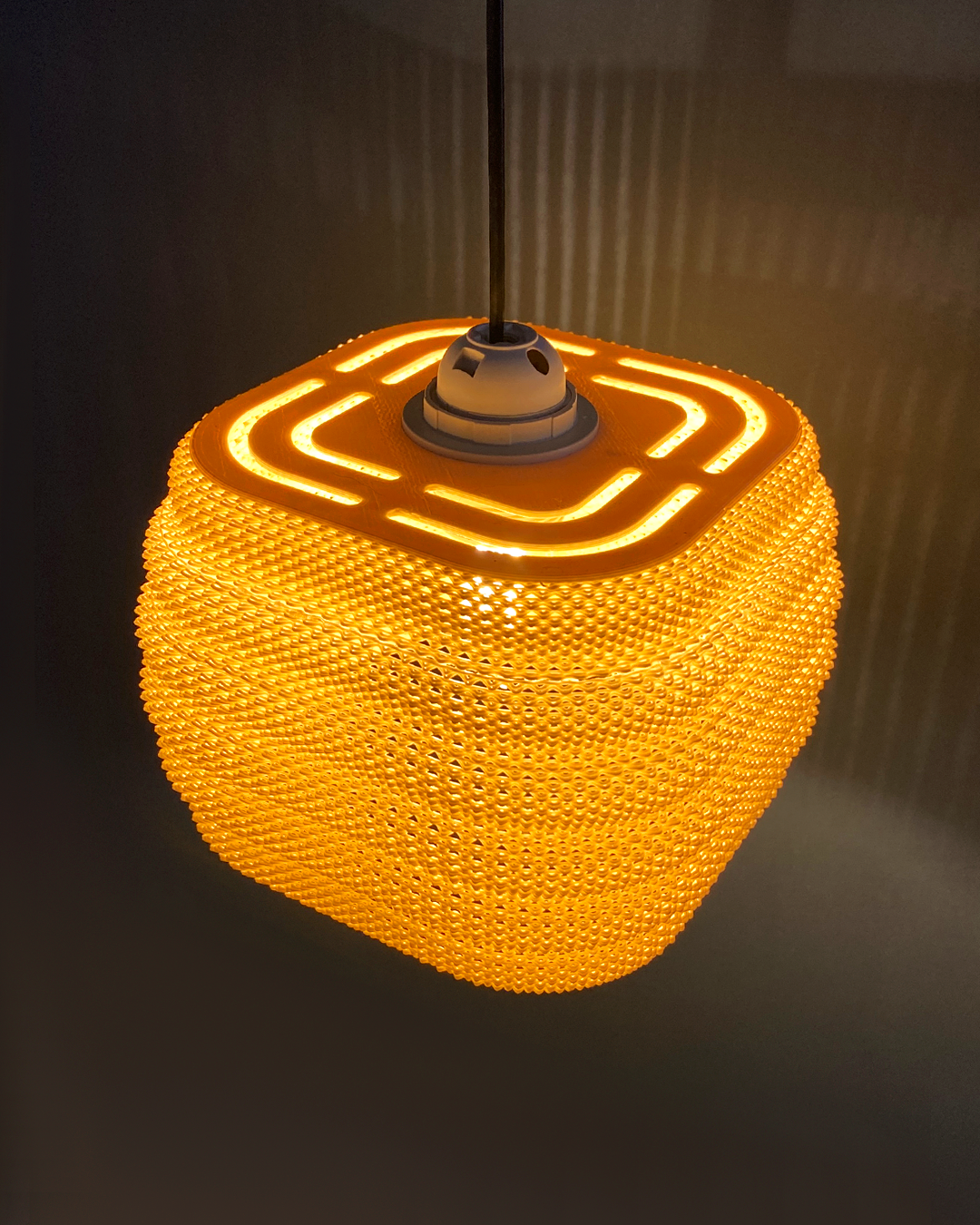 Print3D Africa DAIRA Pendant Lamp ceiling detail - Red Rhino Kenya