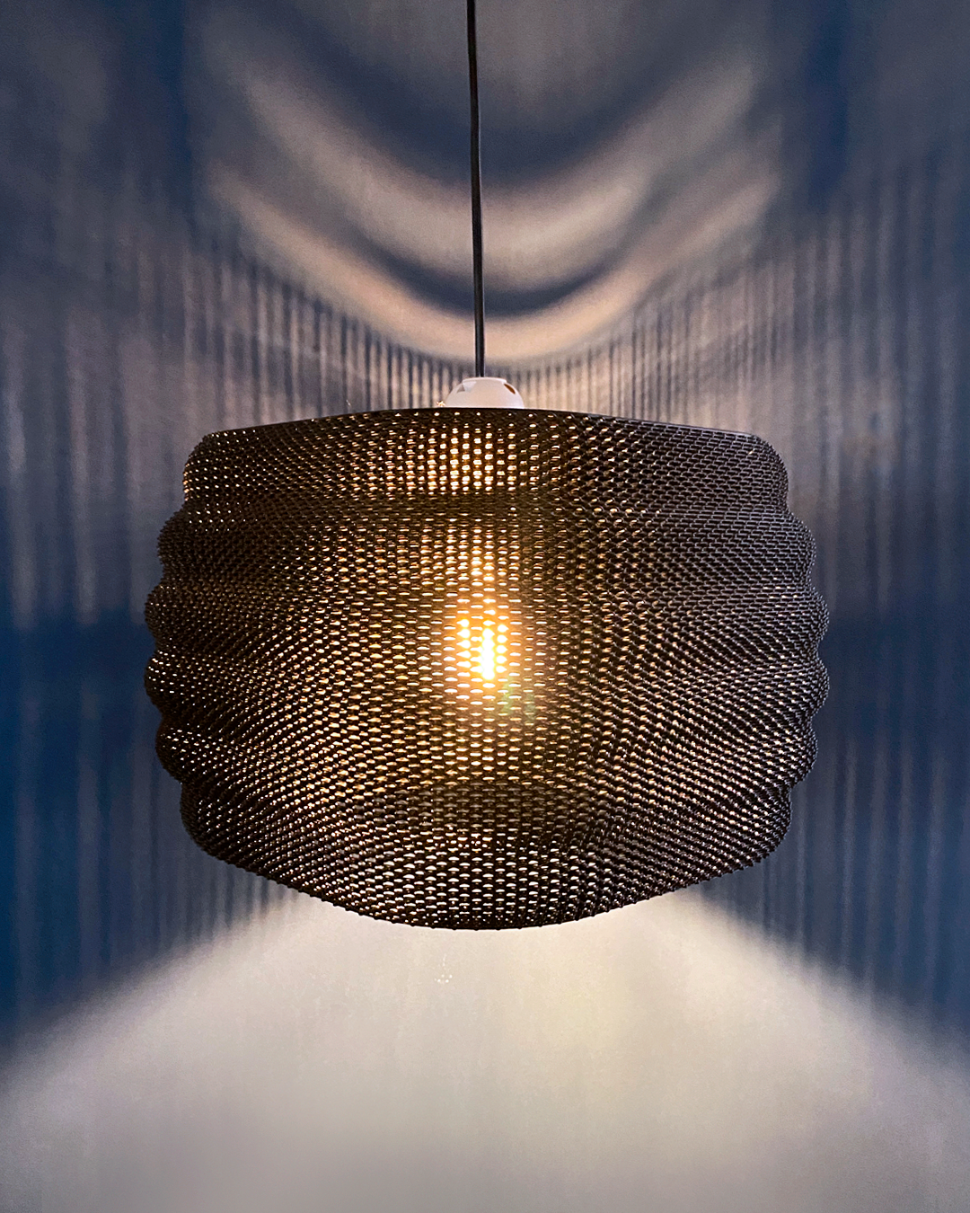 Print3D Africa DAIRA Pendant Lamp black - Red Rhino Kenya