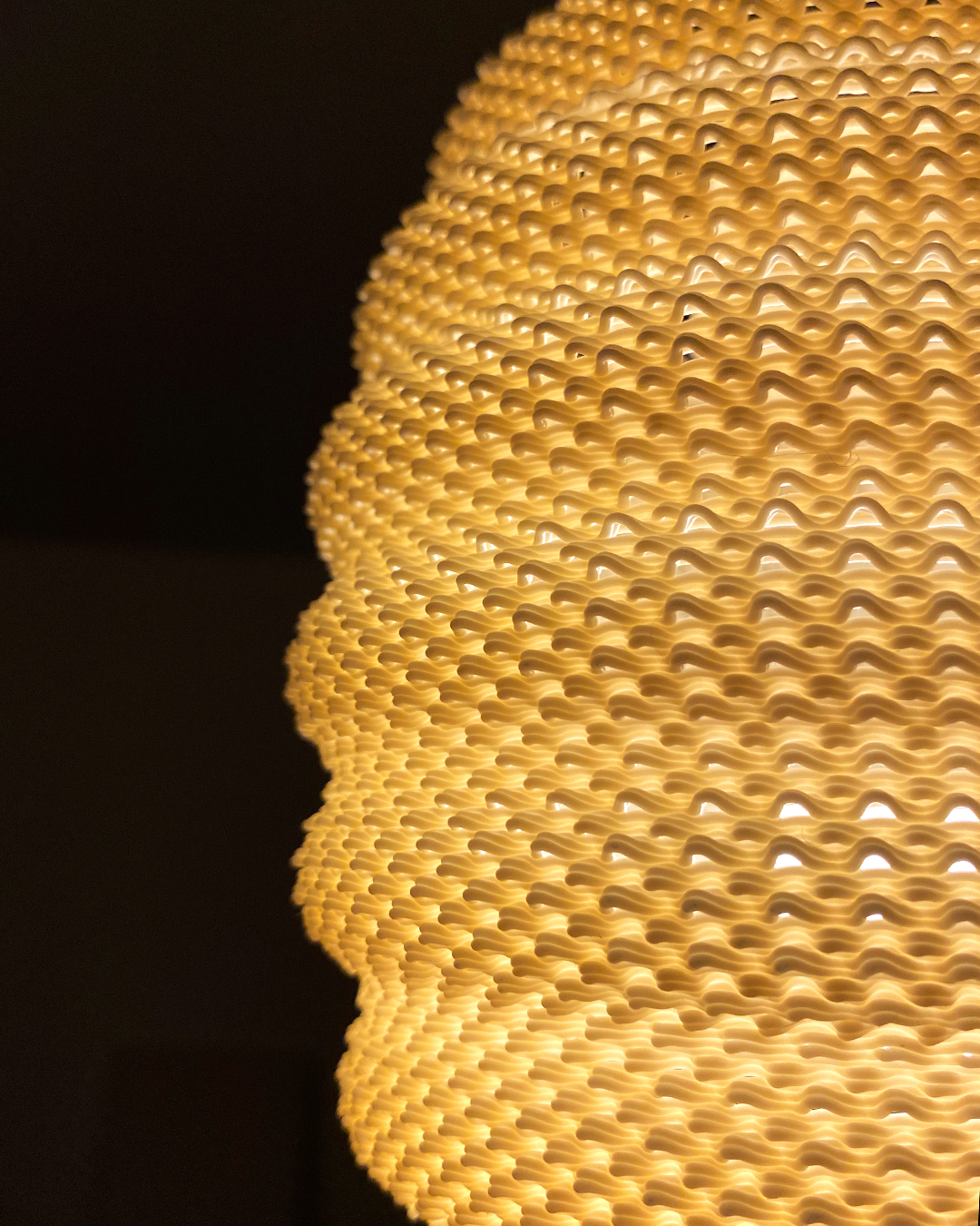 Print3D Africa DAIRA Pendant Lamp texture close-up - Red Rhino Kenya