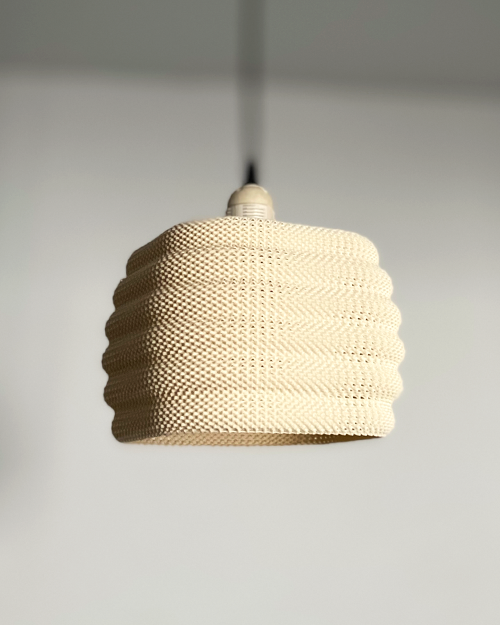 Print3D Africa DAIRA Pendant Lamp white - Red Rhino Kenya