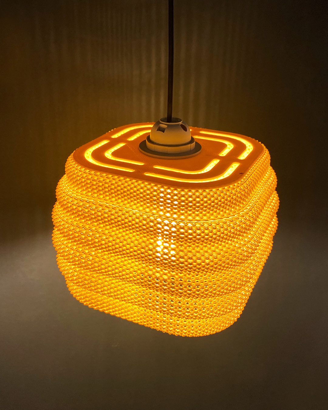 Print3D Africa DAIRA Pendant Lamp top detail - Red Rhino Kenya