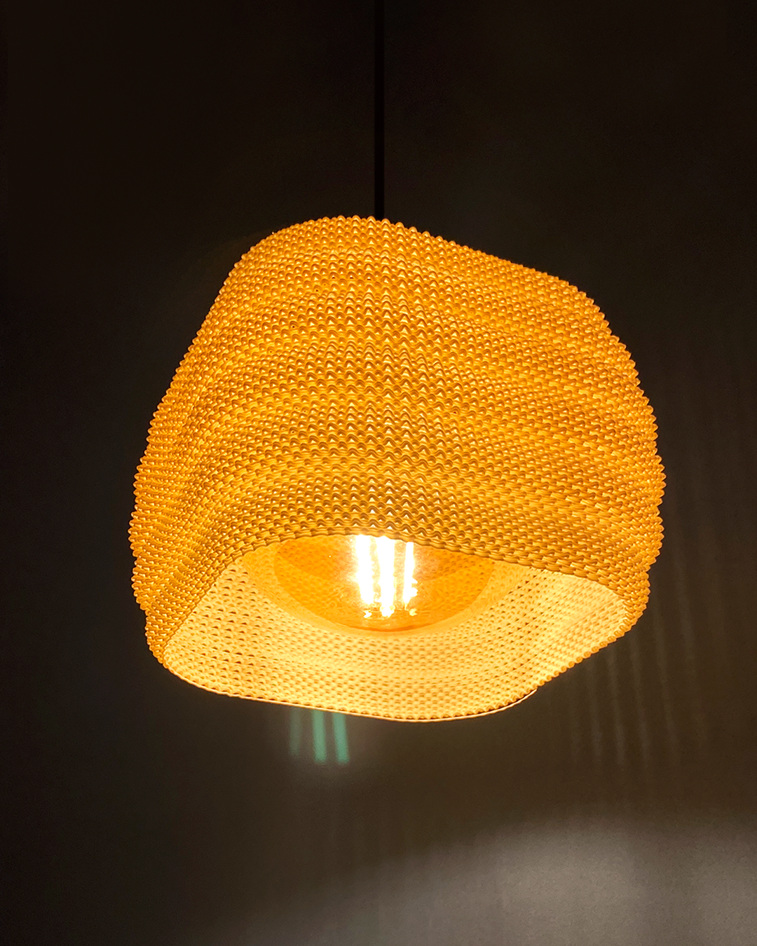 Print3D Africa DAIRA Pendant Lamp underside - Red Rhino Kenya