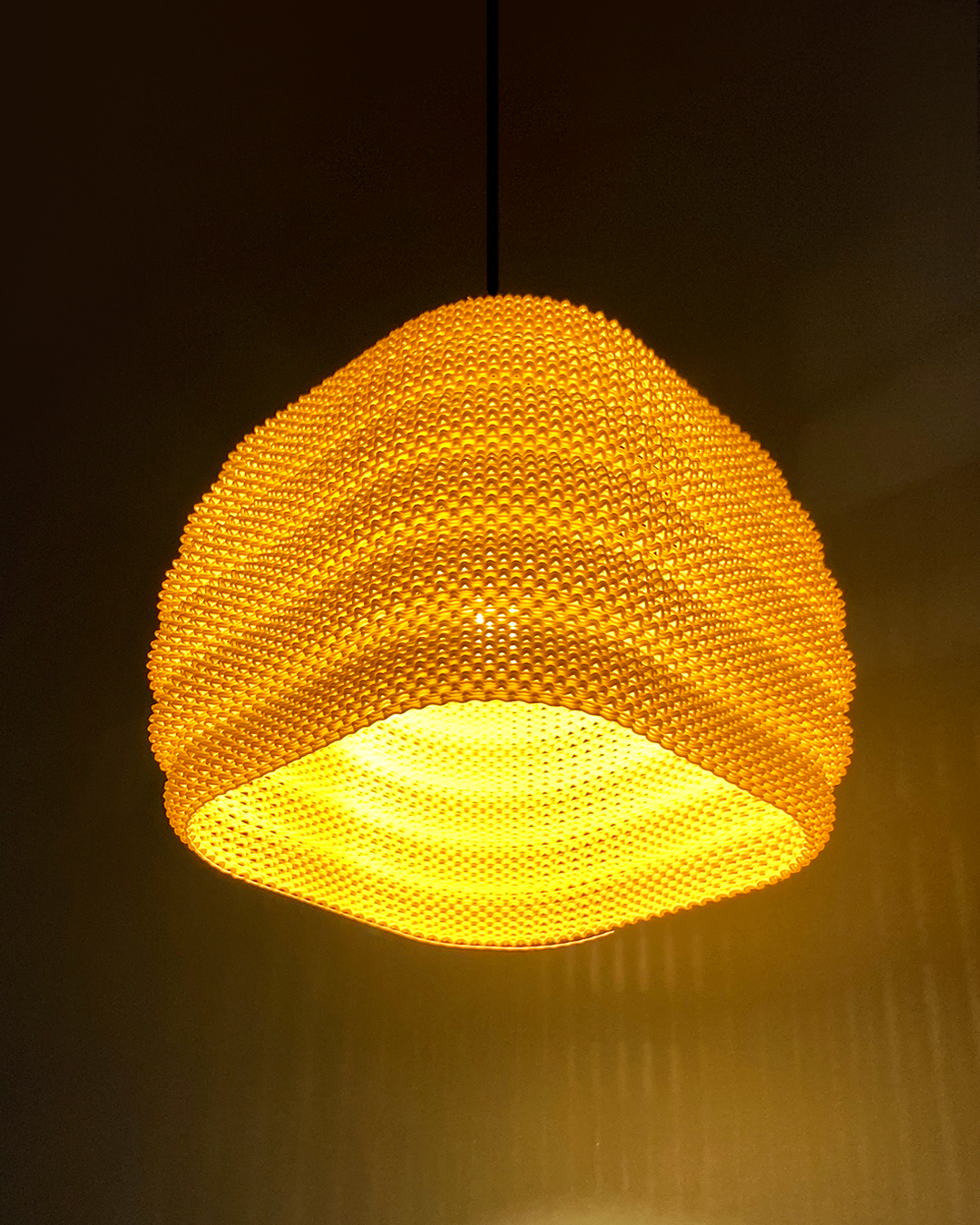 Print3D Africa DAIRA Pendant Lamp light detail - Red Rhino Kenya