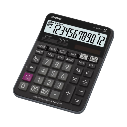 Casio Desktop Calculator DJ-120D Plus - Red Rhino