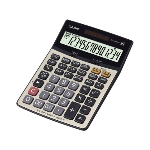 Casio Desktop Calculator DJ-240D Plus - Red Rhino